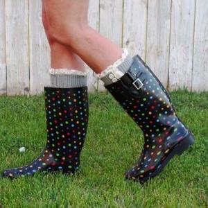 Lace Boot Cuffs, Womens Lace Boot Socks,lace Knit..
